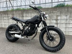 ヤマハ TW200 DG07J スカチューン 千葉県 ★セル、キック始動可、動画あります★オイル、バッテリー新品交換★登録書類付き★