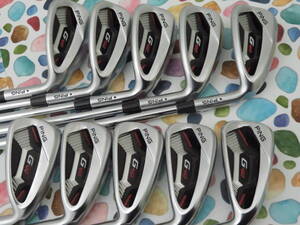 ピン　アイアンセット　PING G410 黒ドット 4-PW,UW,SW,LW 10本セット リシャフト Dynamic Gold 105 R300