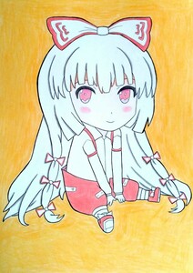 Art hand Auction 同人手描きイラスト☆東方project☆藤原妹紅, コミック, アニメグッズ, 手描きイラスト