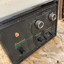 1円〜/Sansui/サンスイ/ステレオパワーアンプ/4チャンネルアンプ/BA-60/QS-100/オーディオ機器/山水/通電のみ確認/中古/現状品_画像9