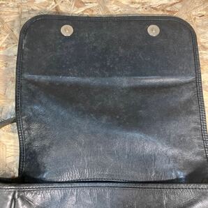 1円〜/LOEWE/ロエベ/ショルダーバッグ/レザー/本革/ブラック/レディース/中古の画像9