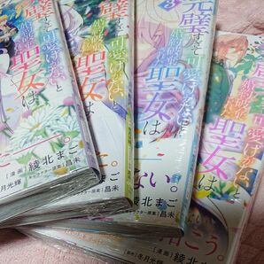 新品 四冊 完璧すぎて可愛げがないと婚約破棄された聖女は隣国に売られる　123４ （ガルドコミックス） 綾北まご／漫画　冬月光輝／