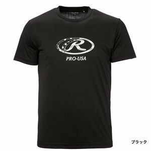 Rawlings ローリングス AST13S06 野球 オーバルＲ Ｔシャツ ブラック O