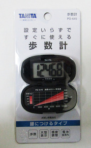 TANITA タニタ PD-645 ランニング ジョギング アクセサリー 歩数計 腰につけるタイプ ブラック