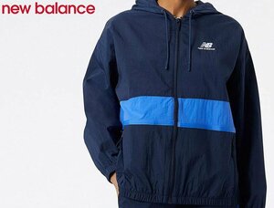 NB ニューバランス WJ21500-NGO Athletics アンプリファイドウーブンジャケット レディース ネイビー XL