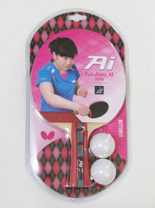 BUTTERFLY butterfly AI Fukuhara 2000 ping-pong racket plastic ball attaching 