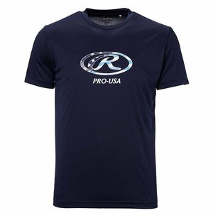 Rawlings ローリングス AST13S06 野球 オーバルR Ｔシャツ ネイビー M