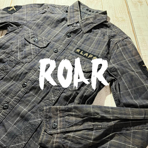 【roar】ロアー 長袖チェックシャツ サイズ1 日本製 roarguns ロアーガンズ 二丁拳銃