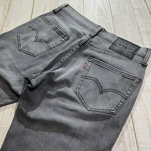 【Levi's】 リーバイス 541 アスレチックテーパードジーンズ 28インチ ストレッチデニムパンツ ブラック ヴィンテージ加工