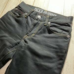 【EDWIN】エドウィン EG5036 SUPER SKINNY ブラックデニム ローライズスリムフィットストレート 日本製 BLUE TRIP