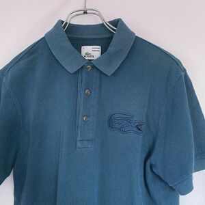 LACOSTE VINTAGE WASHED ポロシャツ　グリーン　サイズ3 M ヴィンテージウォッシュ