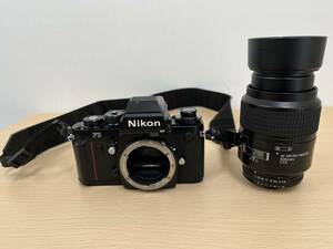 【1982】ニコンF3　一眼レフカメラ　フイルムカメラ ブラックボディ　Nikon AF MICRO NIKKOR 105mm 1:2.8 ジャンク品