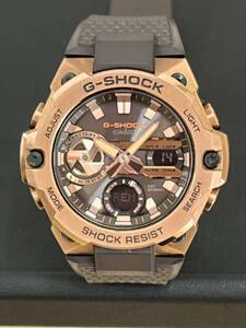 【2105】CASIO G-SHOCK Gショック G-STEEL GST-B400MV-5AJF ブラウン SS 樹脂系 腕時計 メンズ タフソーラー モバイルリンク 