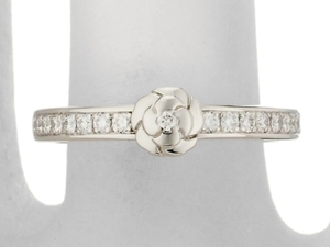  Chanel turtle rear collection diamond wedding ring Pt950 #49 J11885 domestic regular box * written guarantee 