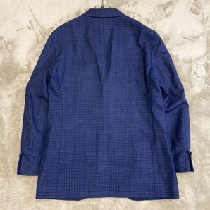 新品同様！￥30,800【UNITED ARROWS】ユナイテッドアローズ G.L.R.「REDA メッシュ チェック ジャケット 2B MF NT 2P」春夏JKT 紺/46(M)の画像10