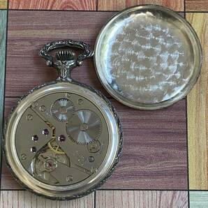 懐中時計 EDOX ハンター時計 pocket watch 手巻き17石 swiss made UNITAS Cal.6498 の画像9