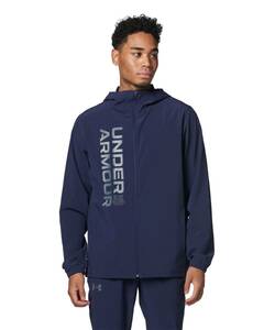 2024年 春夏モデル 1円～【新品】UNDER ARMOUR　ストーム ウィンドジャケット・パンツ　上下セット(size：M color：410) 