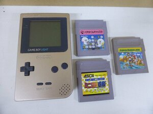 W8539R ゲームボーイライト GAMEBOYLIGHT ゴールド *欠損・難あり*ジャンク