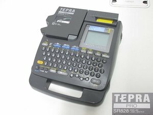 S3031S KING JIM TEPRA PRO SR828 ラベルライター 通電・印刷OK 液晶表示不良 ジャンク品