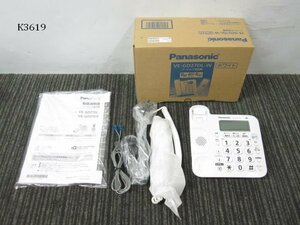 K3619S Panasonic パナソニック コードレス電話機 VE-GD27DL-W 未使用 美品