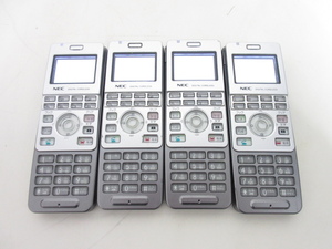 S3096S 4台セット NEC AspireX デジタルコードレス電話機 ビジネスフォン IP3D-8PS-2 通電 初期化済