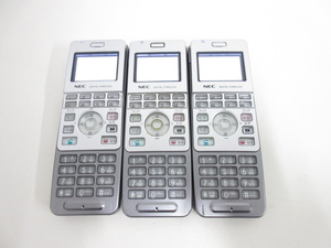 S3093S 3台セット NEC AspireX デジタルコードレス電話機 ビジネスフォン IP3D-8PS-2 通電 初期化済