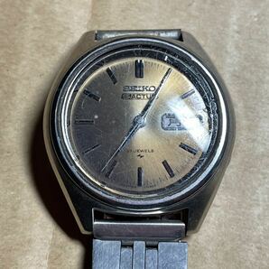 SEIKO セイコー 5アクタス 自動巻 メンズ腕時計 21石 文字盤 シルバー 7019-7060 中古品 ジャンク品 動作未確認 現状品の画像1