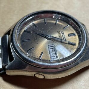 SEIKO セイコー 5アクタス 自動巻 メンズ腕時計 21石 文字盤 シルバー 7019-7060 中古品 ジャンク品 動作未確認 現状品の画像2