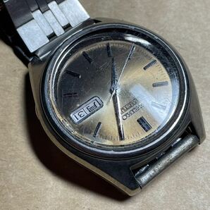 SEIKO セイコー 5アクタス 自動巻 メンズ腕時計 21石 文字盤 シルバー 7019-7060 中古品 ジャンク品 動作未確認 現状品の画像3