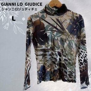 美品★GIANNI LO GIUDICE おしゃれ 総柄 トップス 日本製