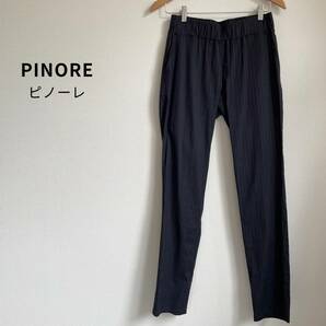 PINORE ピノーレ スラックス ストライプ ウエストゴム キング