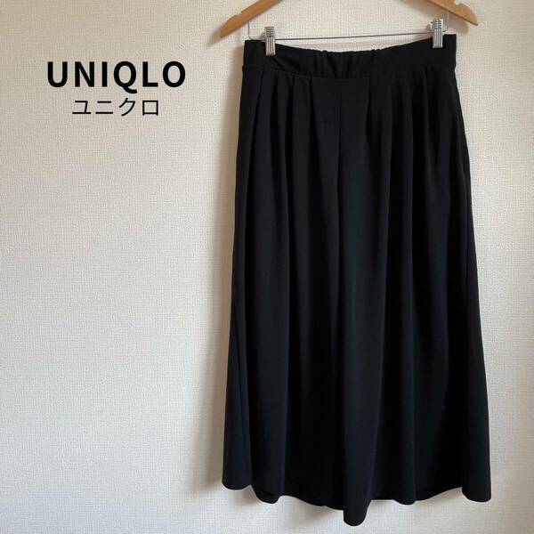 極美品★UNIQLOユニクロ Lサイズ フレア ワイド クロップドパンツ