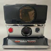 RS240 動作未確認 POLAROID ポラロイド SX-70 LAND CAMERA SONAR Auto Focus A93AP ブラック (検)インスタントカメラ フィルムカメラ_画像2