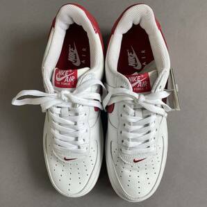 MS1082 未使用 NIKE ナイキ AIR FORCE 1 LOW エアフォース1 ロー 27.5cm 箱・タグ付き WHTE/VARSITY RED (検)赤 白 ローカットの画像7