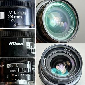 YM168 動作未確認 Nikon ニコン AF Nikkor 1:2.8 24mm オートフォーカス ニッコール カメラレンズ (検)一眼レフ 写真 撮影 光学機器 の画像9