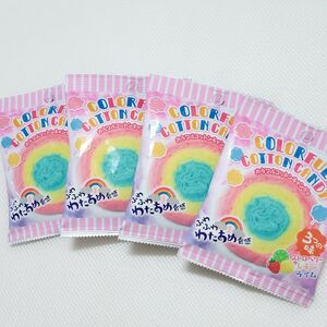 韓国　カラフルコットンキャンディ　4袋　モッパン　ASMR