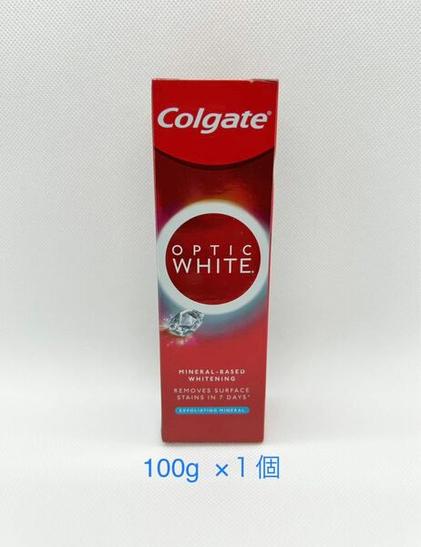 100g×１コ　Colgate コルゲート　オプティックホワイト　送料込み　 ホワイトニング　 歯磨き粉