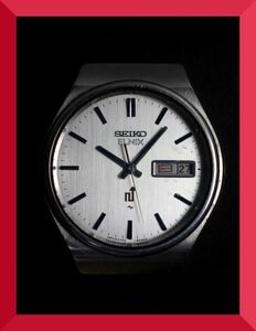 セイコー SEIKO エルニクス ELNIX クォーツ 3針 デイデイト 0703-8020 男性用 メンズ 腕時計 x629