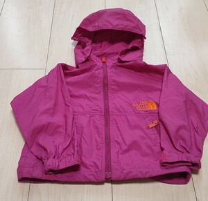 THE NORTH FACE ノースフェイス キッズウェア サイズ80 濃いピンク系 赤紫系 春秋用 中古品