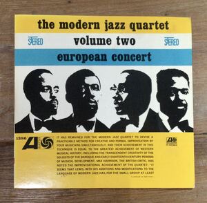 【 THE MODERN JAZZ QUARTET 】・EUROPEAN CONCERT VOLUME TWO [a.1386] / Live録音日1960年(コペンハ-ゲン)・wb.Pioneer/USED保管品