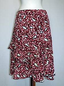 *STELLA McCARTNEY Stella * McCartney eggshell white * red * black. pattern became silk. skirt 40* Hungary made 