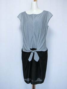 *UNTITLED Untitled white . charcoal gray. diagonal stripe became French sleeve blouse . black . skirt . join . One-piece 3*