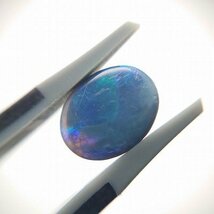 天然ブラックオパール　ルース　約1.660ct　遊色　カボション　GRJソーティング　宝石　ジュエリー　製品制作　CS-067_画像3