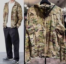 【新品同様】tilakティラックTind MiG Jacketティンドミグジャケット迷彩カモフラ柄ナイロンミリタリー軍ブルゾンsizeM/アノラックパーカー_画像1