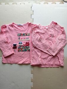 ミキハウス ファミリア トップス 長袖Tシャツ 女の子 ピンク