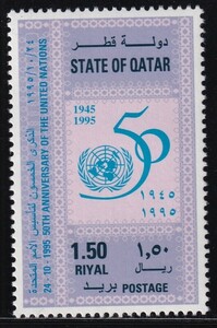 ak778 カタール 1995 国際連合50年 #869