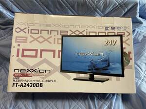 【新品未使用・送料無料】neXXion 24V型DVDプレーヤー内蔵地デジフルハイビジョン液晶テレビ[FT-A2420DB]