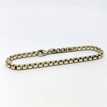 ティファニー TIFFANY&Co. ベネチアン ブレスレット シルバー 925 腕回り 16cm 箱付 チェーン_画像3