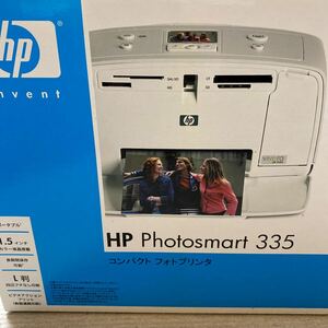 ☆HP Photosmart335 コンパクト　フォトプリンタ　新品TOSHIBAのSDカード付き　新古品　未開封作動未確認　長期保管品☆