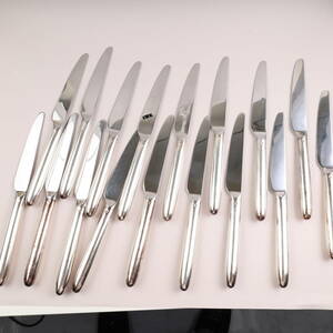 ⑥Christofle Chris to full standard knife 17 set approximately 24.5cm stainless steel cutlery 